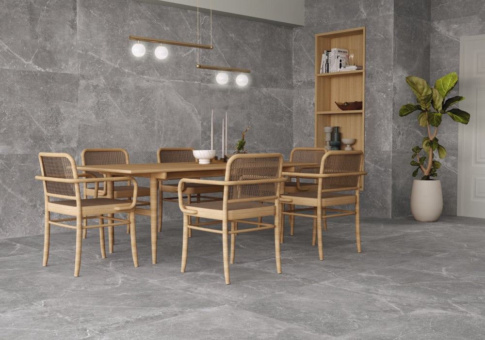 Vloer- en wandtegel Pieantra Grigio 80x80 rett - foto 3