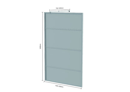 Douchewand Luna - 120x200cm - WDtegels