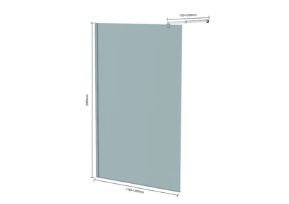 Douchewand Elva - 120x200cm