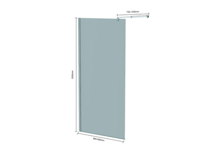 Douchewand Zaro - 90x200cm - WDtegels