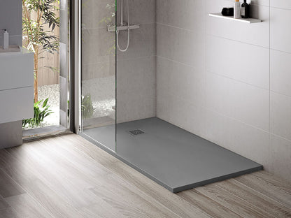 Aloni Madison Douchebak | 100x100x3cm | Composiet | Mat Grijs - WDtegels