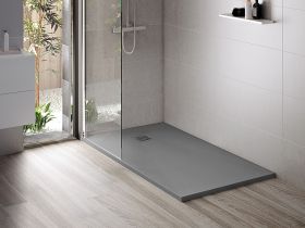 Aloni Madison Douchebak | 90x90x3cm | Composiet | Mat Grijs - WDtegels
