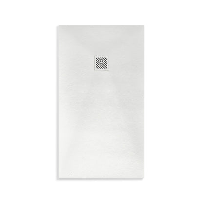 Aloni Madison Douchebak | 100x100x3cm | Composiet | Mat Wit - WDtegels