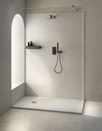 Aloni Madison Douchebak | 100x100x3cm | Composiet | Mat Wit - WDtegels