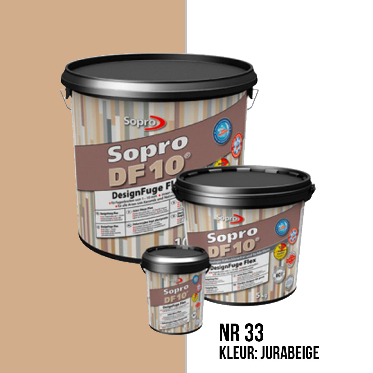 Voegmortel Sopro DF 10 Flexibel jurabeige nr. 33 1kg
