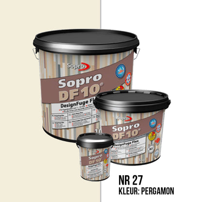 Voegmortel Sopro DF 10 Flexibel pergamon nr. 27 5kg - WDtegels