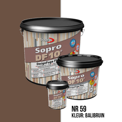 Voegmortel Sopro DF 10 Flexibel balibruin nr. 59 5kg