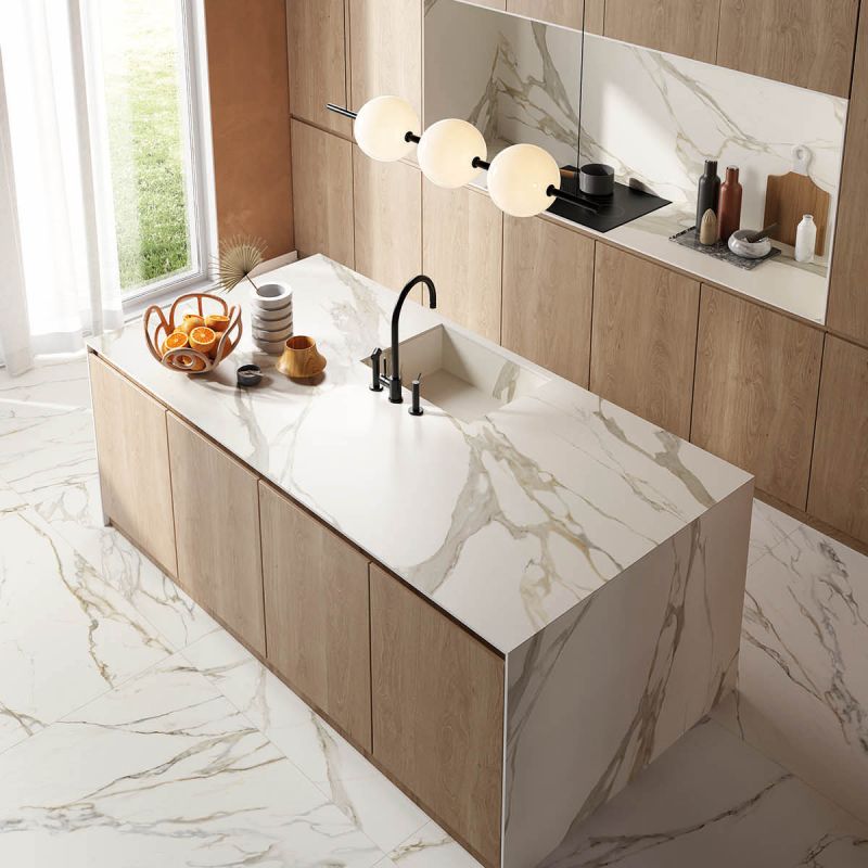 Vloer- en wandtegel Siana Calacatta Naturale 120x120 rett - foto 3