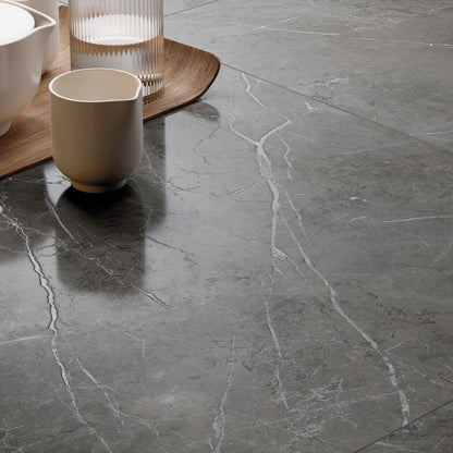 Vloer- en wandtegel Siana Stone Grey Antic 120x120 rett - foto 2