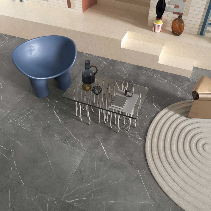 Vloer- en wandtegel Siana Stone Grey Naturale 60x120 rett - foto 5