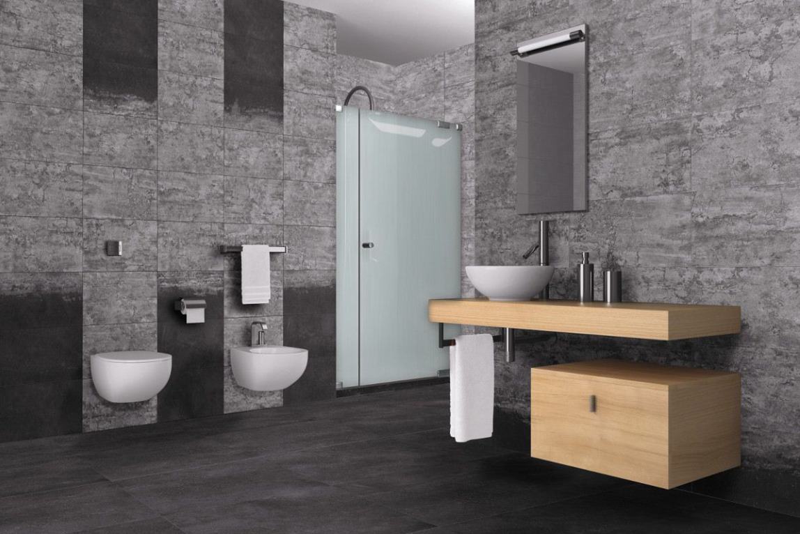 Vloer- en wandtegel Stoneway Antracite 60x60 rett - foto 5
