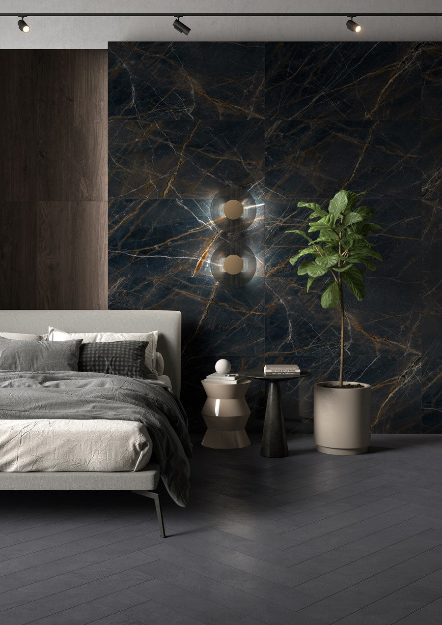 Vloer- en wandtegel Supernova Blue Brown gepolijst 120x120 - foto 2