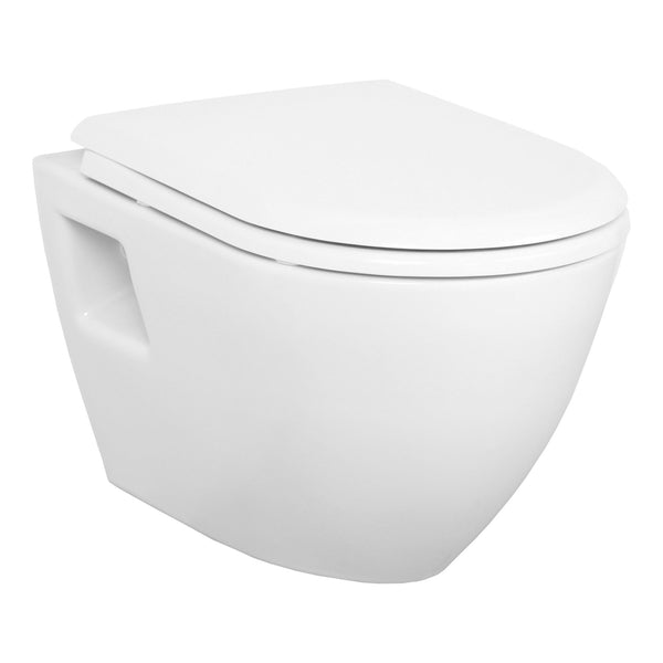 Creavit Terra Hangtoilet | Glanzend Wit