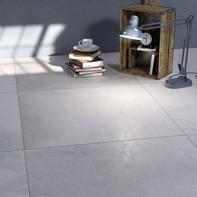 Vloer- en wandtegel Reload Titanium 80x80 rett