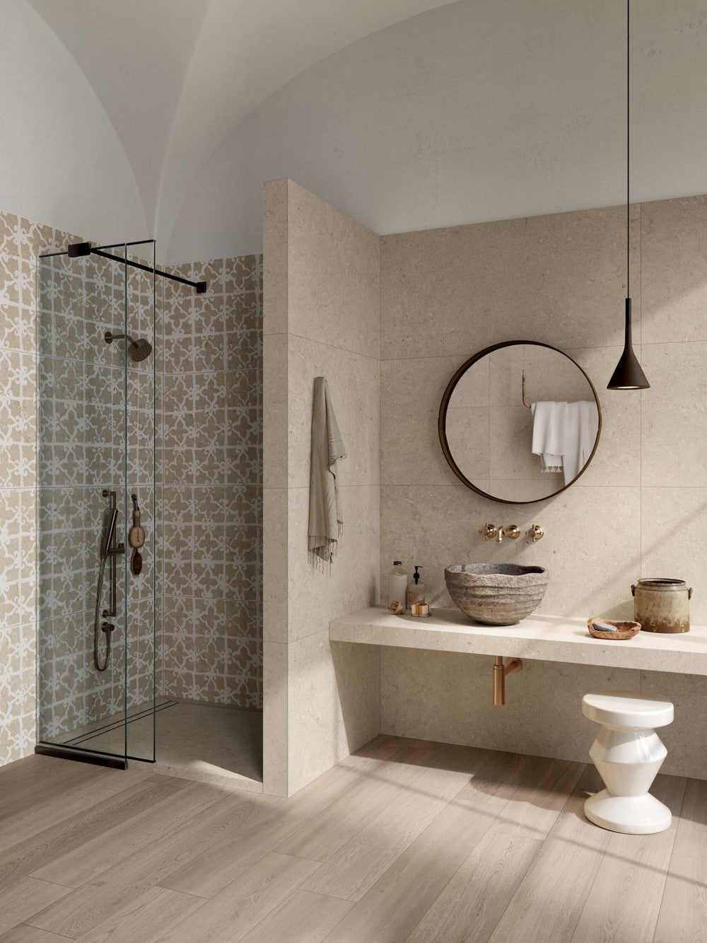 Vloer- en wandtegel Trani Beige 60x60 rett - foto 5
