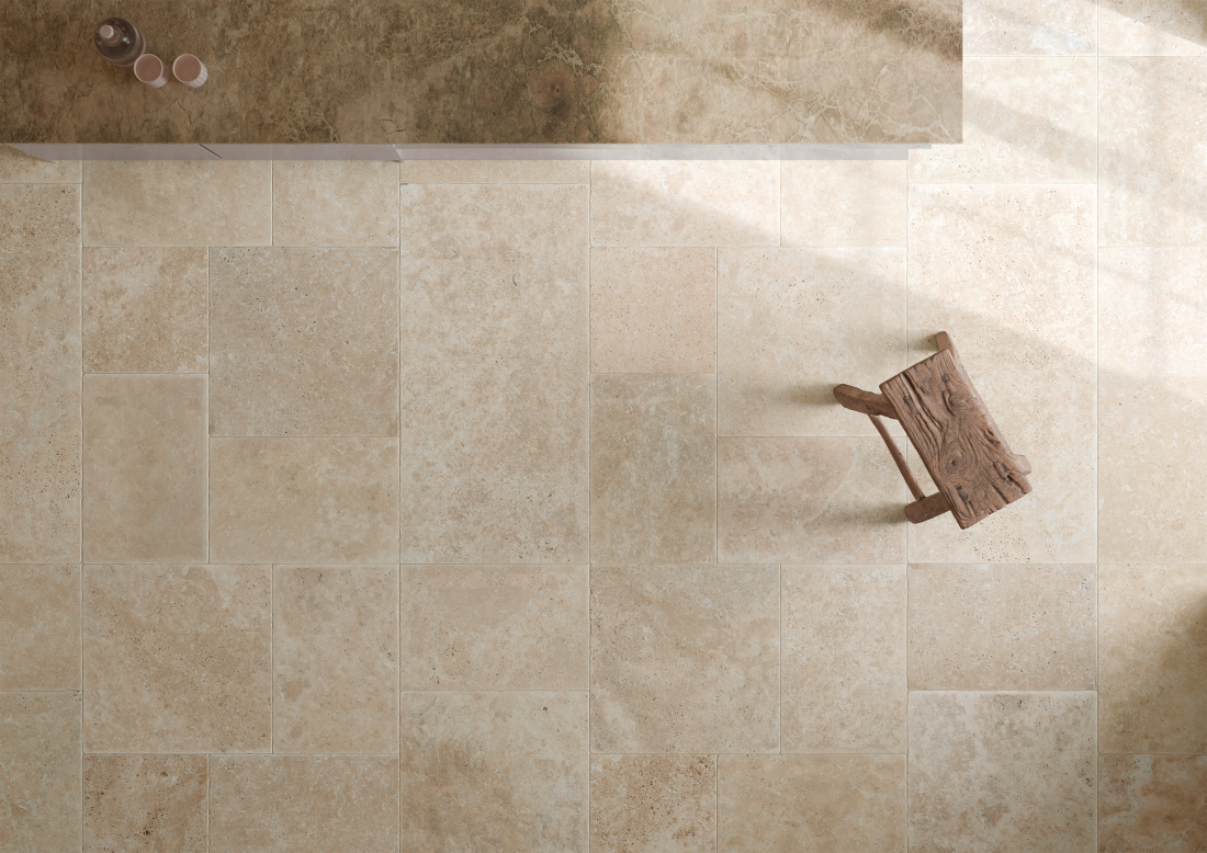 Vloer- en wandtegel Travertino Beige 50x100 - foto 5