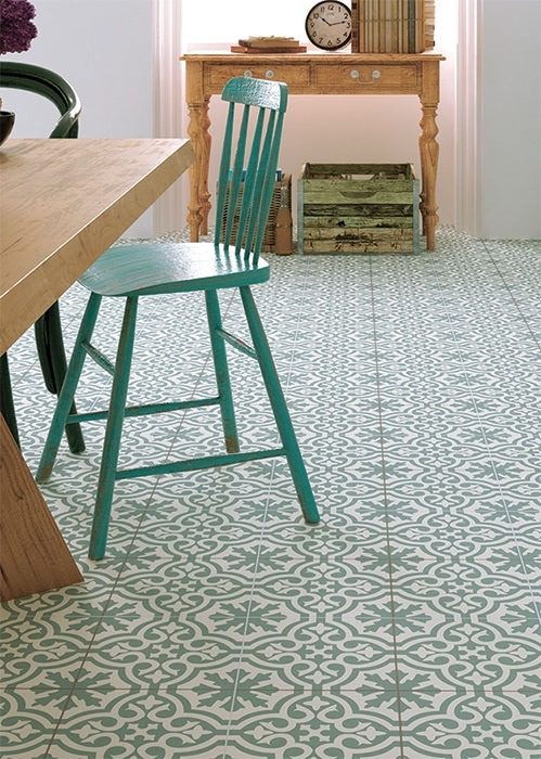 Vloertegel Cemento Decor Venice Blue 45x45 - WDtegels