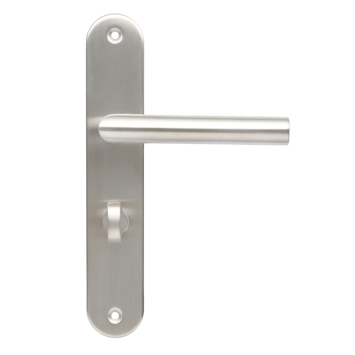 Deurklink Volano in RVS met WC-sluiting 63 mm