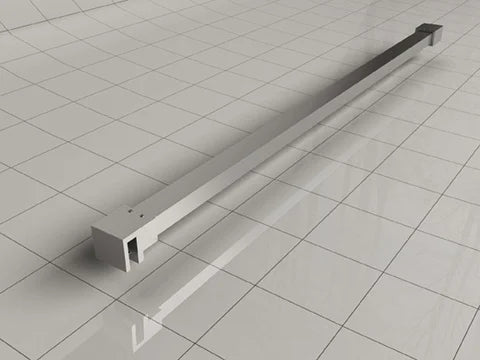 Less inloopdouche 60 x 200 cm Nano helder glas/chroom Wiesbaden - WDtegels