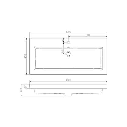 Badmeubel aktieset PL 100 GREEPLOOS CENTURY OAK ZONDER SPIEGEL - WDtegels