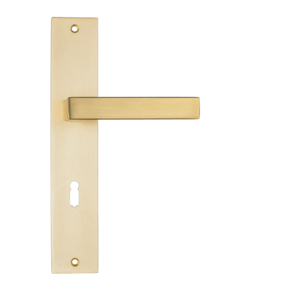 Deurklink Alassio in goud met sleutelgat 56 mm