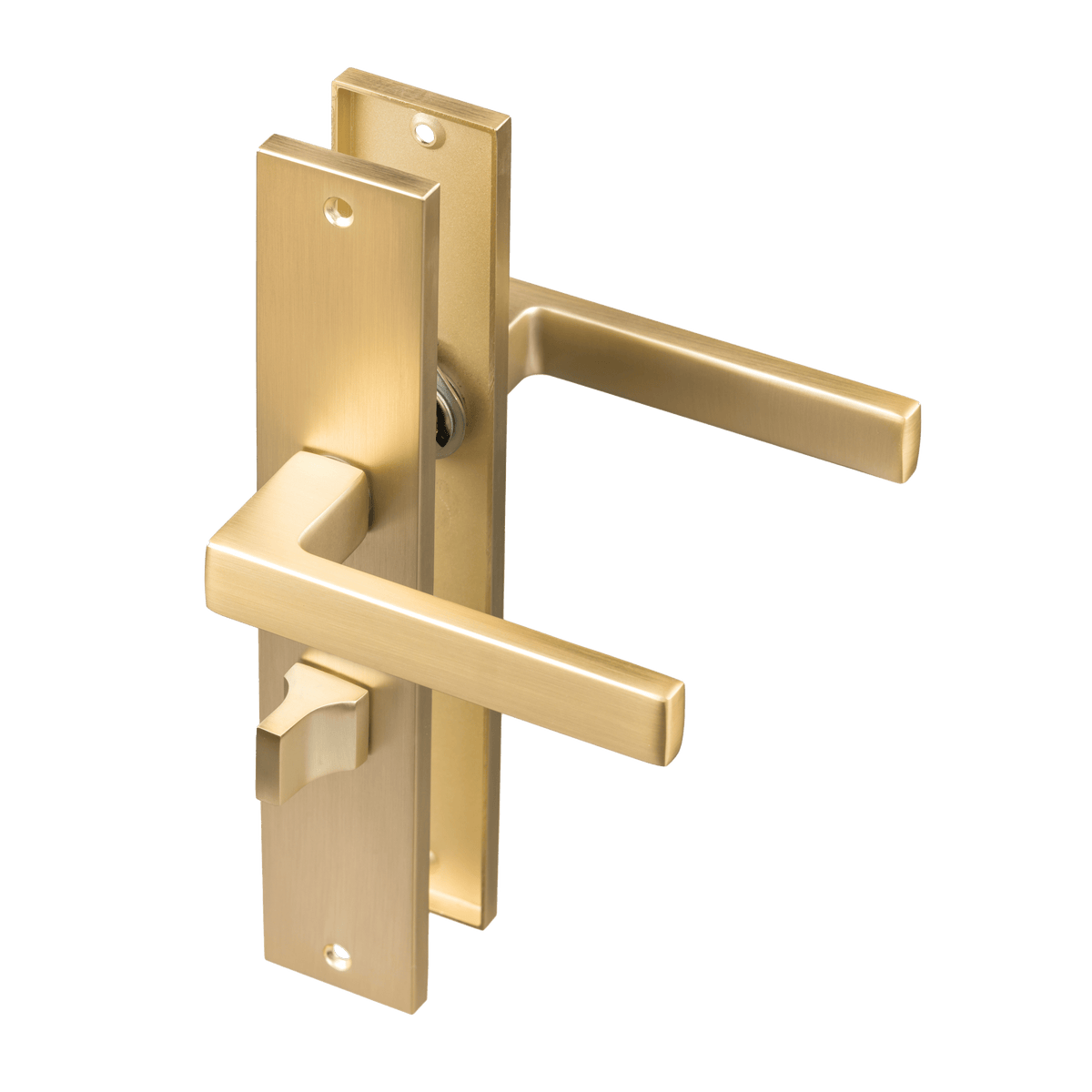 Deurklink Alassio in goud met WC-sluiting 63 mm