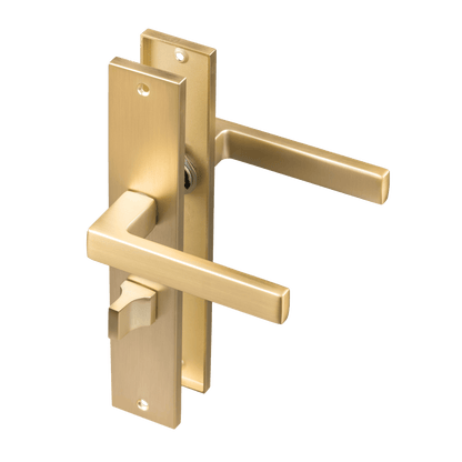 Deurklink Alassio in goud met WC-sluiting 63 mm