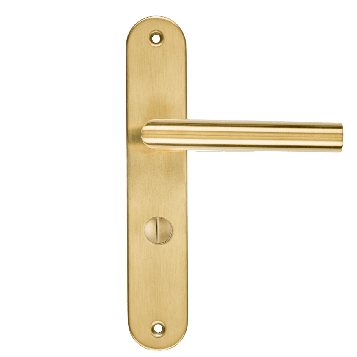 Deurklink Andria in goud met WC-sluiting 63 mm