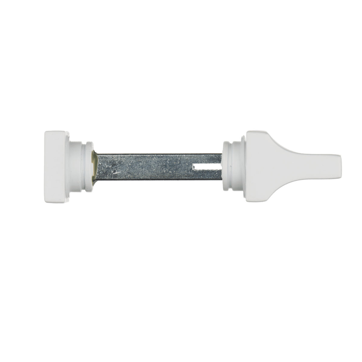 Draaiknop en sluitstift van deurklink Arezzo in wit met WC-sluiting 63 mm