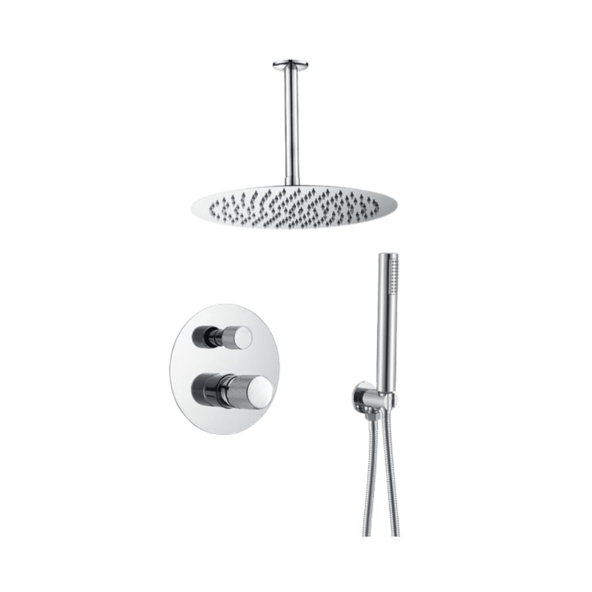 Inbouw plafondregendouche Astri in chroom