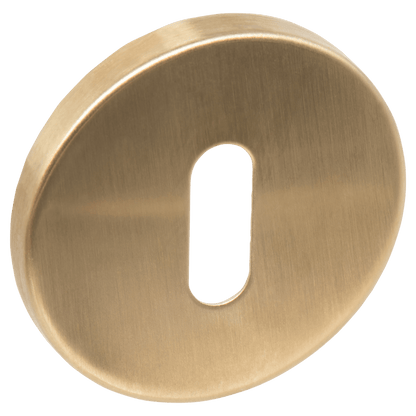 Rond sleutelrozet in goud