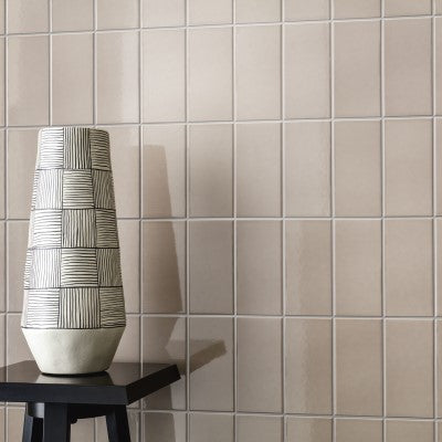 Basic Taupe Gloss Wall Tile 7,5x15