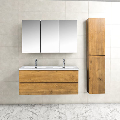 Onderkast badkamermeubel Tieme mat eiken 120x50x48cm