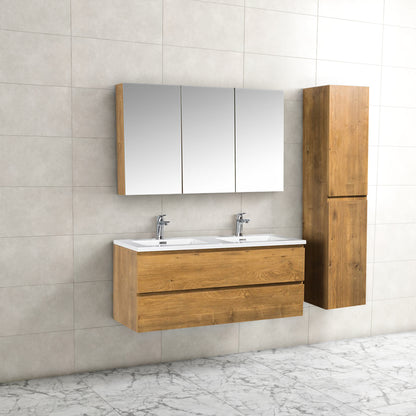 Onderkast badkamermeubel Tieme mat eiken 120x50x48cm