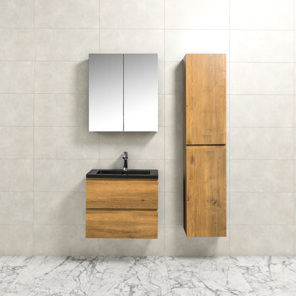 Onderkast badkamermeubel Tieme mat donker eiken 60x50x48cm