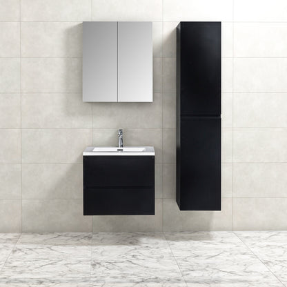 Onderkast badkamermeubel Tieme mat zwart 60x50x48cm