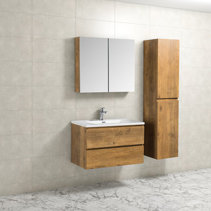 Onderkast badkamermeubel Tieme mat eiken 80x50x48cm - WDtegels