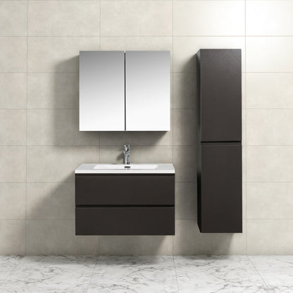 Onderkast badkamermeubel Tieme mat grijs 80x50x48cm