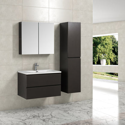 Onderkast badkamermeubel Tieme mat grijs 80x50x48cm