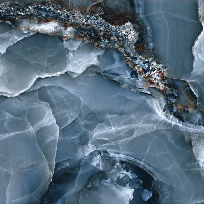 Vloertegel Onyx Bleu polished 120x120 rett - WDtegels
