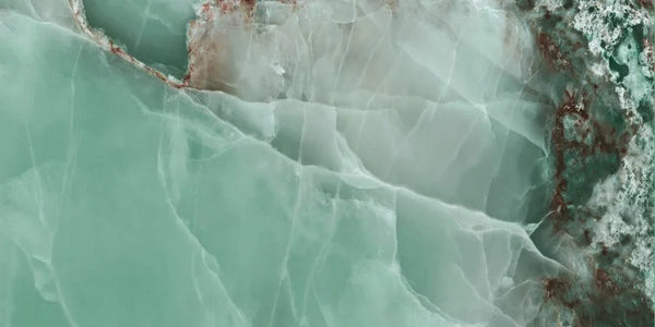 Vloertegel Onyx Turquoise polished 60x120 rett