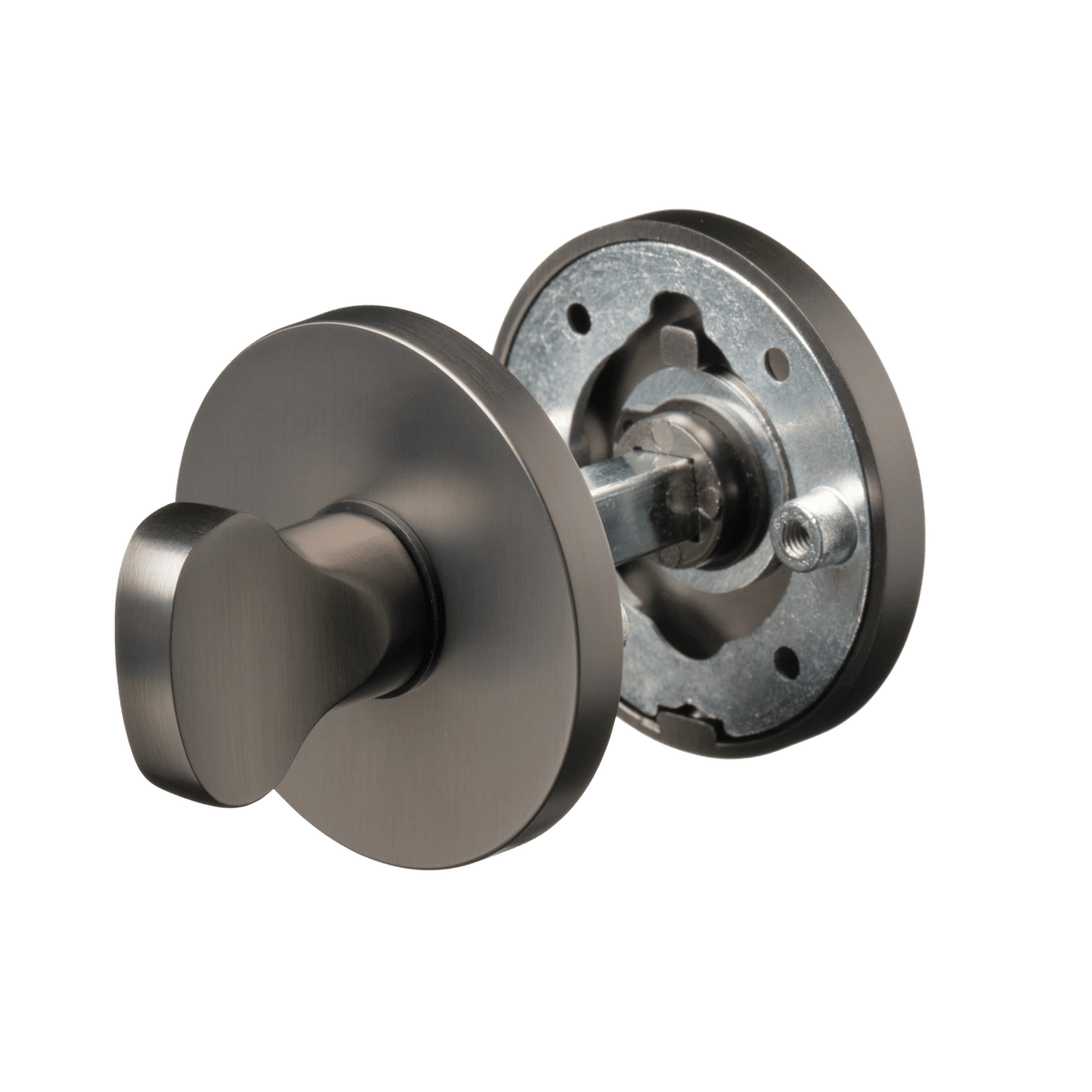 Rond wc-rozet Basio in gun metal