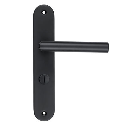 Deurklink Belluno in zwart met WC-sluiting 63 mm