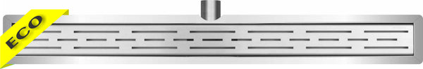 Wiesbaden Eco RVS douchegoot met flens | 80x7cm