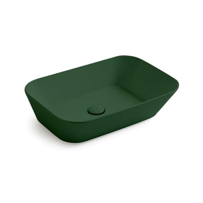Mees design waskom rechthoek mat groen