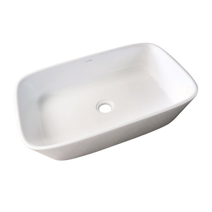 Washbasin Tyco Solid Surface White Matt 54x34.5x12cm