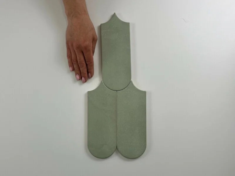 Alure Sage visschub wandtegel 8x21,5