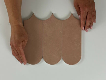 Alure Terra visschub wandtegel 8x21,5