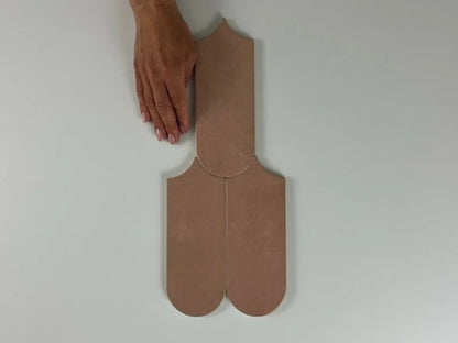 Alure Terra visschub wandtegel 8x21,5