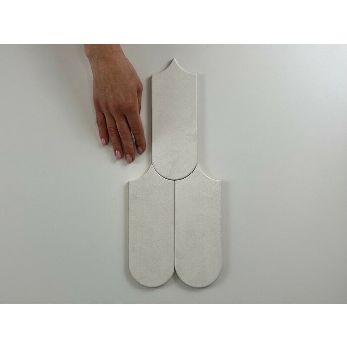 Alure White visschub wandtegel 8x21,5 - WDtegels